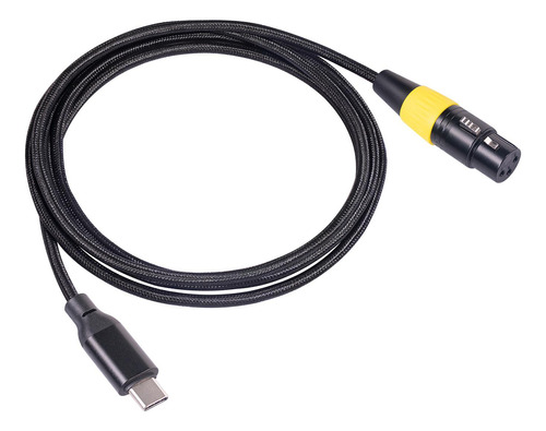 Cable De Micrófono Xlr Hembra A Usb Adaptador Fácil De 3m