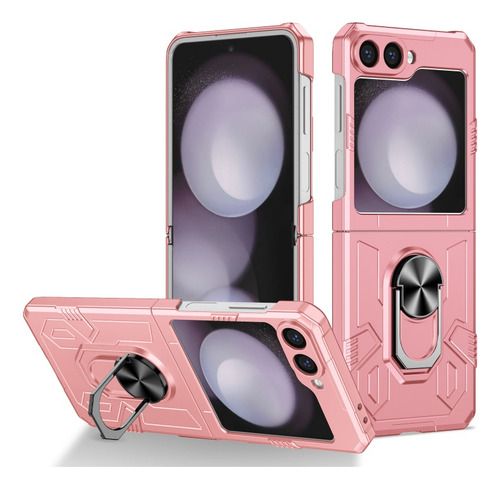 Funda De Teléfono Armors Con Soporte Anular Para Samsung Galaxy Z Flip 7, 6, 5 Z 4 3 5g, Antiimpacto, A Prueba De Golpes