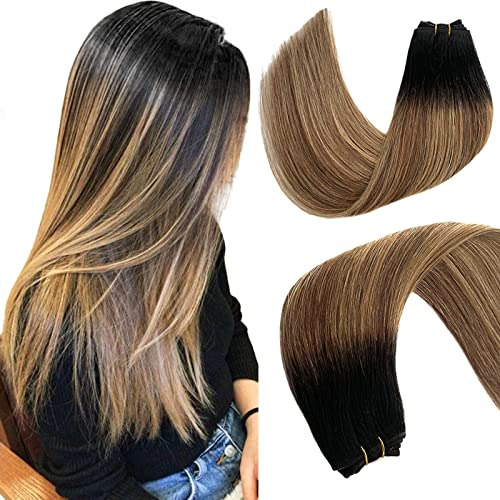 Coser En El Cabello Humano Ombre Raíces Negras Que Se 72qvb