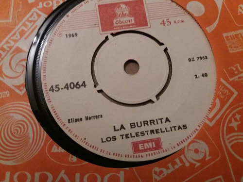 Vinilo Single De Los Telestrellitas La Burrita(v125
