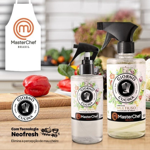 Imagem 1 de 8 de Kit Limpador Multiuso Desengordurante E Aromatizador Cozinha