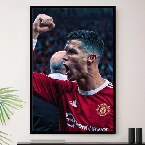 Quadro Cr7 Manchester United Decorativo A3 35x45cm