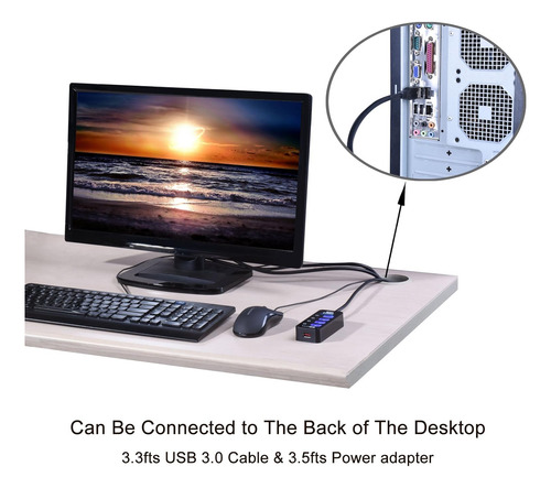 Concentradores Usb Tendak Cp-029-bk-vc Negro