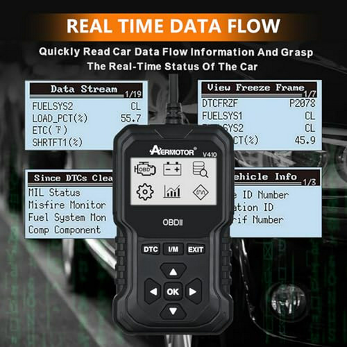 Herramienta De Diagnóstico V410 Obd2: Escáner De Códigos De