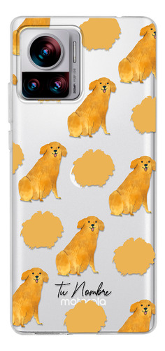 Funda Para Motorola Para Mujer Perro Golden Manchas Nombre