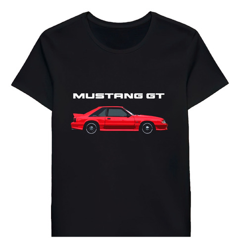 Remera Mustang Gt 5 0l V8 Foxbody Cobra Usa 75746960