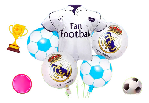 Bouquet Globos Real Madrid Futbol España Europa Copa