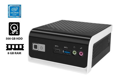 Mini Pc Brix Gigabyte Intel Dual Core N4000 500gb 8gb Wifi 