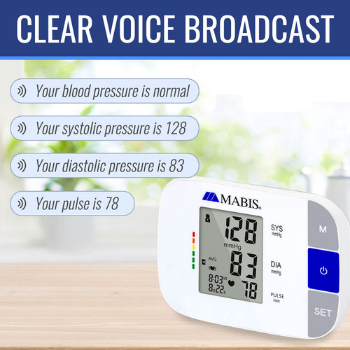 Monitor De Presión Arterial Parlante Brazo Detección Irregul
