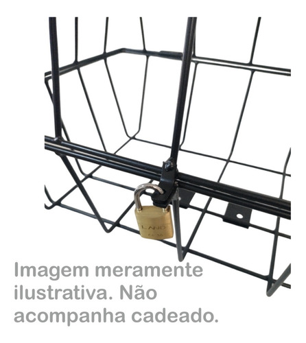 Lixeira Pedestal Calçada Embutir Com Tampa E Trava Cadeado