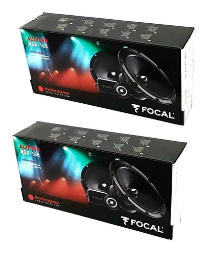 2 Set De Medios Focal Auditor 6.5 Pulgadas 2 Vias Rse165