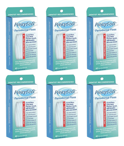 Proxysoft - Brocha Dental, Con Enhebrador Y Cepillo Proxy Gr