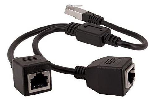 Adaptador Divisor Ethernet Rj45 Yeworth Rj45 De 1 Macho A 2