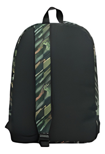 Mochila Espalda Kossok Nazca Urbana Unisex Reforzada Color Verde Diseño De La Tela Estampado