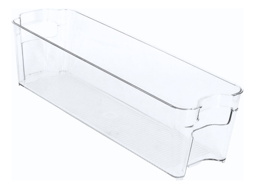 Imagen 5 de 10 de Organizador Para Refrigerador Plástico Transparente 36 Cm