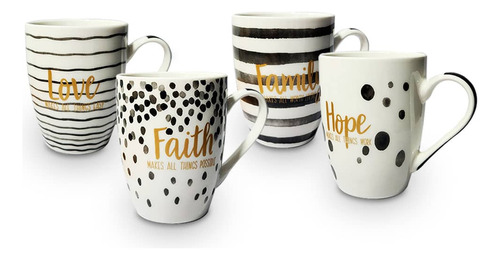 Juego De Taza Mugs 4 Piezas 