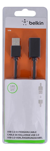 Belkin F3u153by1.8 Cable Extension Usb A/a 1.8m Gris