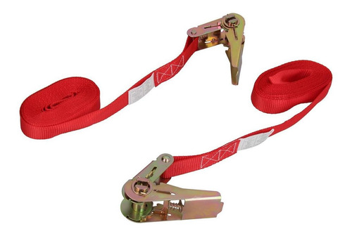 Imagen 1 de 7 de Cinta Amarre 25 Cm X 45 Mts Con Crique (juego X 2) Taiwan