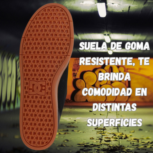 Zapatillas Hombre Dc Shoes Urbanas Crisis 2 Negro Marron
