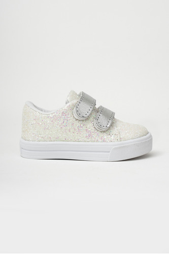 Zapas Kidi Glitter 19 24 Blanco Cheeky