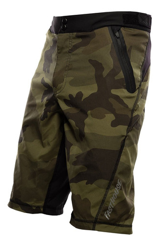 Short De Ciclismo Downhill Fasthouse Crossline2.0 Verde Camo