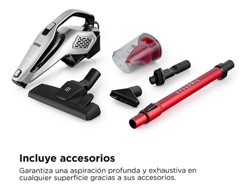 Aspiradora Barredora Thomas Th-1022c 2 En 1 Con Cable Color Rojo