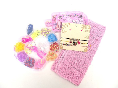 Imagen 6 de 6 de Juego Niñas Kit Pulseras Bisuteria Armables Con Accesorios
