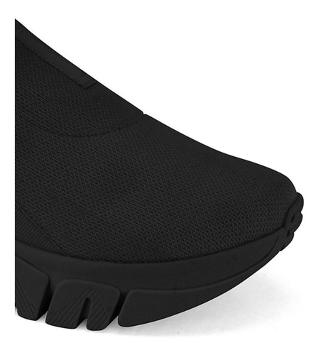 Imagem 2 de 4 de Tenis Slip On Feminino Chunky Sneaker Ramarim 2180201 Preto