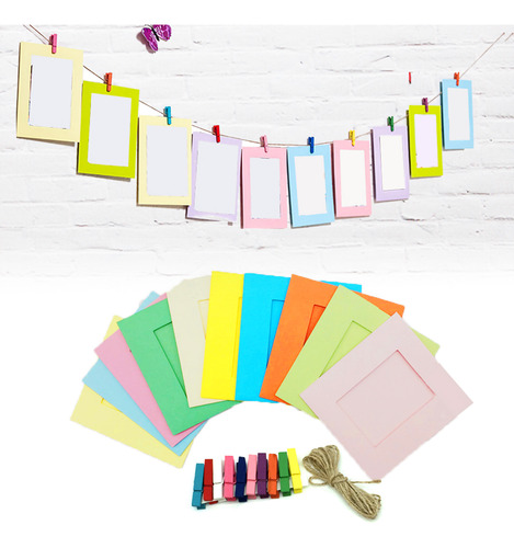 Marco De Fotos De Papel, 10 Unidades, Papel Kraft, Para CoLG