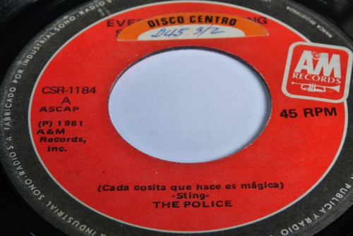 Jch- The Police Sting Cada Cosita Que Hace Es Magica 45 Rpm