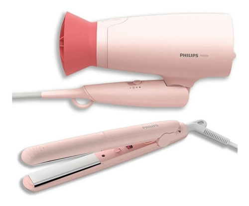 Set De Peluquería Planchita Y Secador Philips Bhp398 