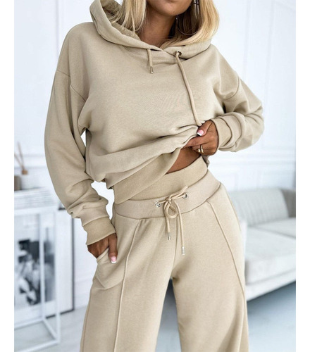 Conjunto De Sudadera Y Pantalón Frío Para Mujer