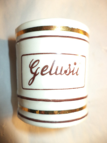 Vintage Y Pequeño Botamen O Bote Farmacéutico Gelusil (Usado)