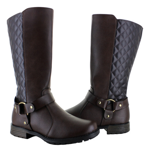 Tropicana Bota Alta Moda Campera Ajuste Cinturon Niña 91605