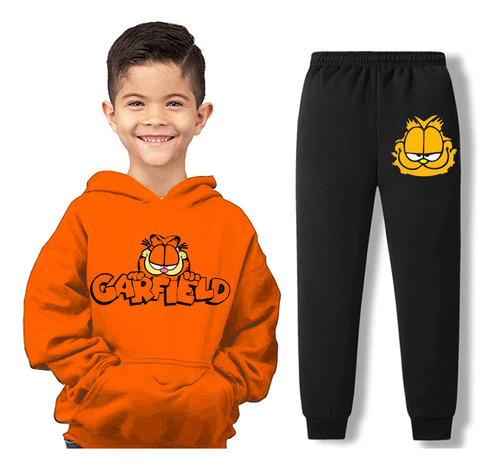 Conjunto Buzo Y Pantalón De Garfield / Animacion / Niños