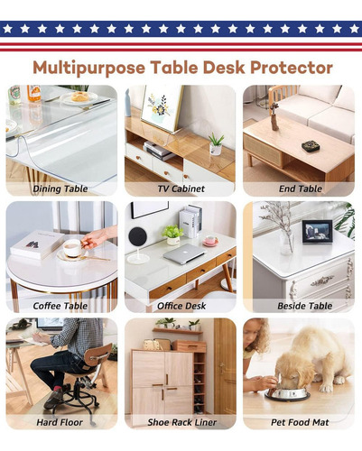 A Protector De Mesa De Plástico Transparente Rostikong De