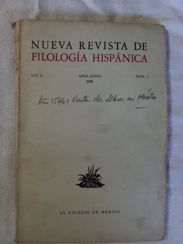 Nueva Revista De Filología Hispánica 1948 Spitzer Salazar 