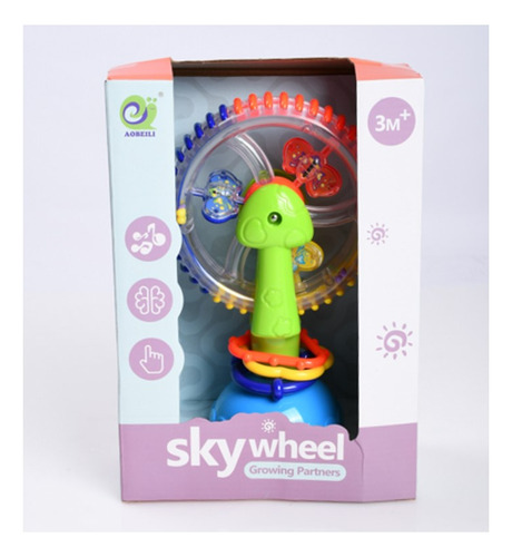 Brinquedo Roda De Atividades Colorida Para Bebê