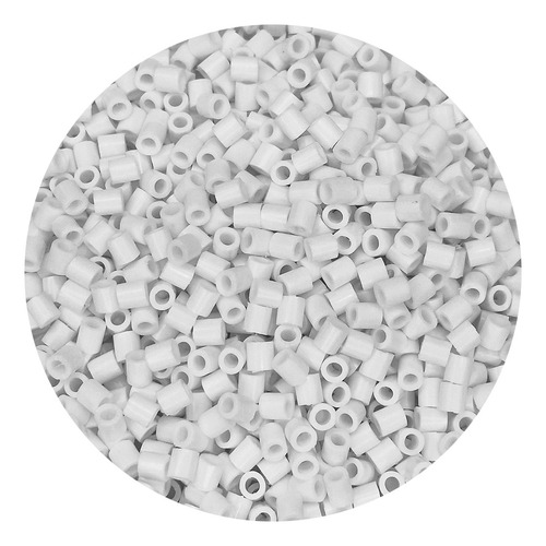 1kilo Hama Beads 5mm Color A , 18000beads Aprox Color Blanco Diámetro 5 mm