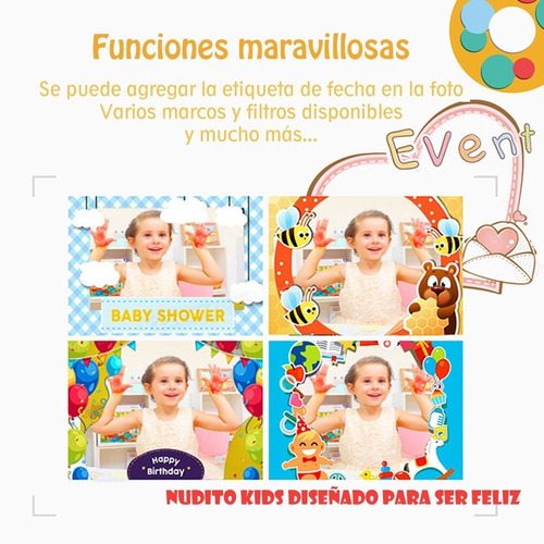 Cámara Para Niños Con Tarjetas Tf 32gb . Azul