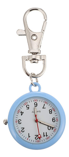 Reloj Colgante Médico Broche Fob Cuarzo Clip Azul Métrico