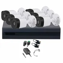 Comprar Kit Videovigilancia Cronos 6 Cámaras Dahua Bala B1A11 1MP + Baluns + Accesorios - Kit CCTV KITXVR1B04-I-6SC (DVR Dahua XVR1B08-I Circuito Cerrado)