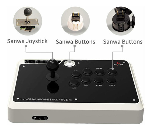 Joystick Mayflash Arcade Stick F500 Elite With Sanwa  Fr4js