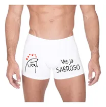 Comprar Boxer Ropa Interior De Humor Flork Frase Viejo Sabroso