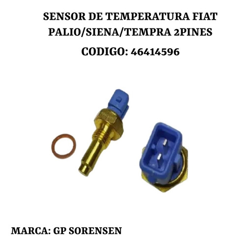 Sensor De Temperatura Fiat Palio/siena/tempra 2pines