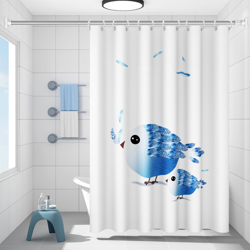 Tubo barra ajustable cortina baño expandible de 110-200 Cm