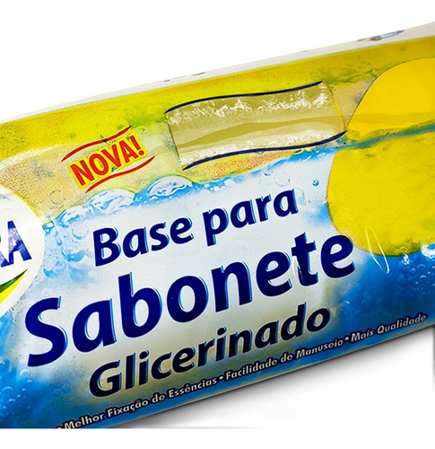 Imagem 8 de 9 de 3 Base Glicerina Transparente Para Sabonete Nossa Terra Rp