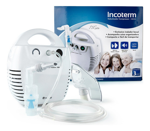 Nebulizador/inalador Compressor Nb500 Incoterm Branco