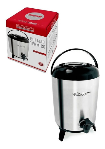 Garrafão Térmico 9,5 Lts. Inox Quente/frio Botijão Hauskfrat