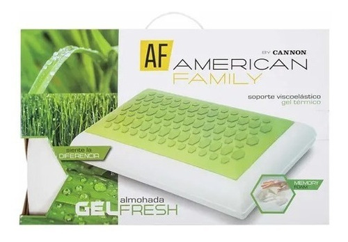 Almohada Viscoelastica Gel Memory Foam Af Cannon 60x40, .